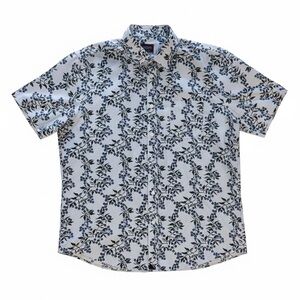 UNTUCKit Men’s Short Sleeve Botanical Berry Print Shirt - Size Large